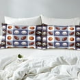 thumbnail image 3 of Erosebridal Ball Sport Fitted Sheet Full, Basketball Soccer Baseball Football Gaming Bedding Set Full Size 3pcs (No Top Sheet), 3 of 6