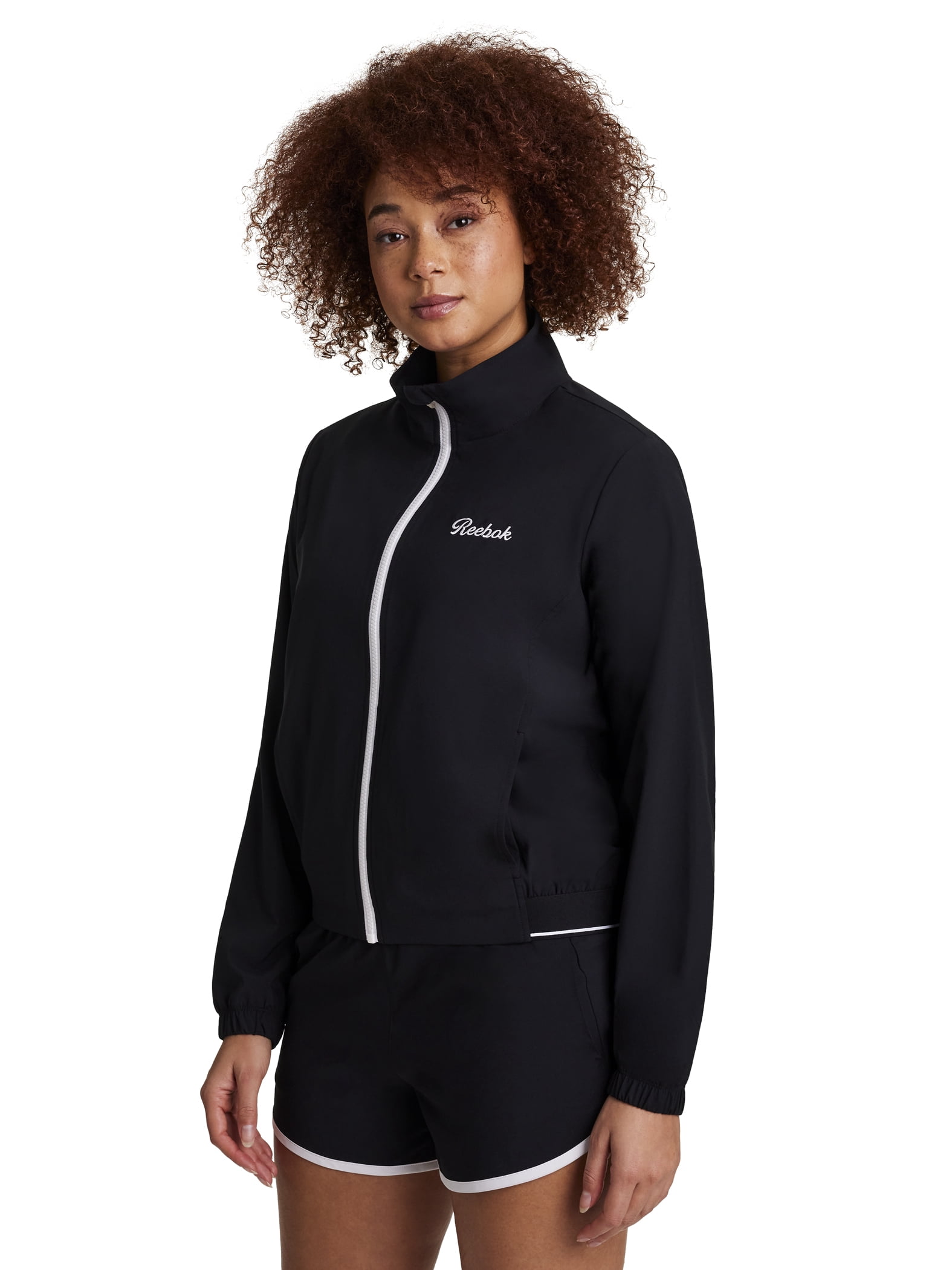 Reebok Women's and Women's Plus Courtside Full Zip Jacket, Sizes XS-4X