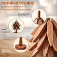thumbnail image 3 of Wooden Trivets for Hot Dishes - Heat Resistant Hot Pads for Kitchen, Tree Shaped Wood Trivet Set of 4 with Stand, Walnut Wooden Kitchen Accessories for Pots and Bowls, 3 of 7