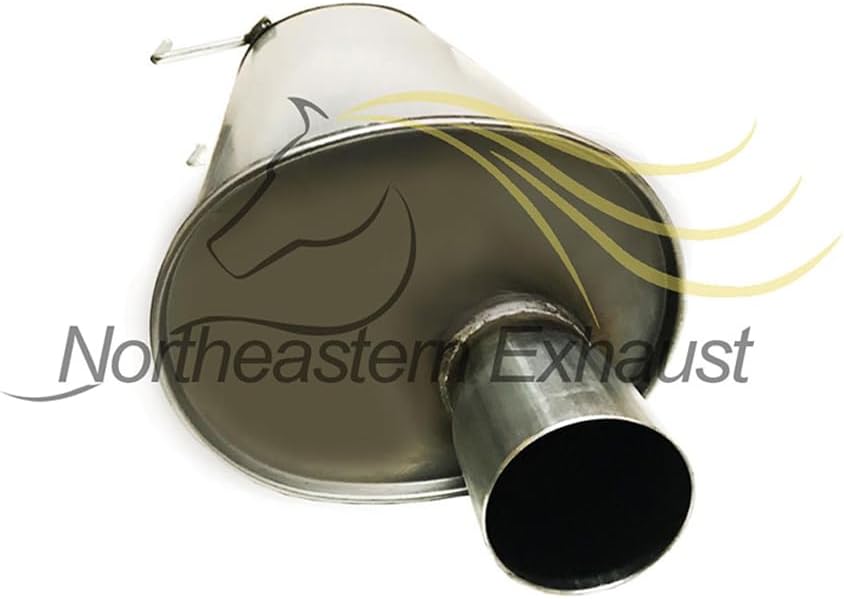 Northeastern Exhaust Muffler Fits 2006-2008 Dodge Ram 1500 3.7L & 4.7L - Direct Fit | Stainless Steel Exhaust