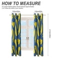thumbnail image 2 of Colorful Yellow Banana Blackout Curtains Window Drapes Room Darkening Thermal Insulated Grommets Blackout Curtains, for Living, Dining, Bedroom,2 Panels, 2 of 6