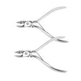 thumbnail image 1 of 2Pcs Steel Cuticle Nippers for Home Users, French Handle, Dead skin scissors (Single Spring), 1 of 5