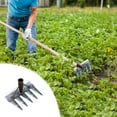 thumbnail image 5 of Nrmrqz Steel Garden Hoe - 3-Prong Weeding Tool for Digging, Planting & Soils Loosening - Durable Agricultural Shovel with Ergonomic Handle - Ideal for Farmers & Gardeners, 5 of 5