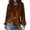 Coffee, variant on Basysin Velvet Tops for Women Dressy Casual Crewneck Long Sleeve Shirt Fall Winter Fashion Party Blouses Crew Neck Sweatshirts Women Y2k Tops For Women