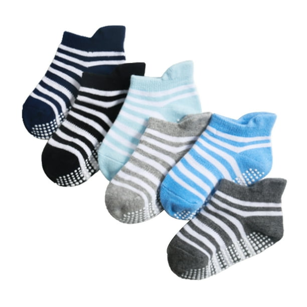 Medias para niños Calcetines tobilleros con buena elasticidad Uso cómodo Estilo simple Manguera de buena artesanía Manténgase a raya Términos cruzados masculino 14-16 años 6 piezas Inevent AP009062-43B