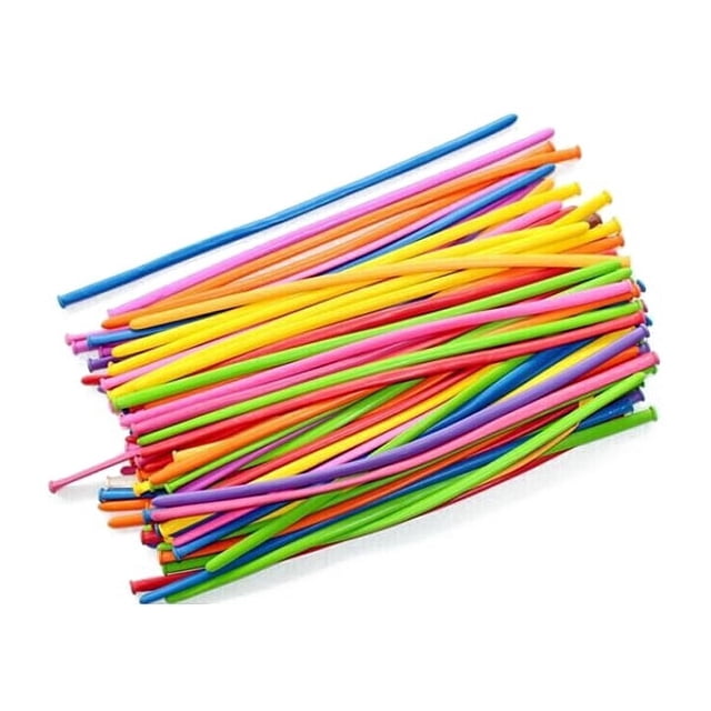 FRCOLOR Balloons 100pcs Latex 260Q Traditional Assortment Twisting Modeling Balloons,11.81"X0.39"X0.2"
