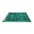 thumbnail image 2 of Ahgly Company Machine Washable Indoor Rectangle Abstract Turquoise Blue Contemporary Area Rugs, 8' x 12', 2 of 4