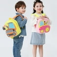 thumbnail image 3 of tamizeot Children Backpack Portable Cute Cartoon Boys Girls Automotive Pattern Zipper Adjustable Strap Snack Student Bag Birthday Gift Type 7, 3 of 6