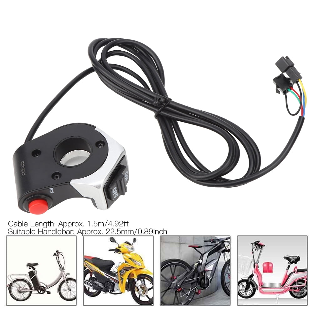 Khall Electric Bike Headlight Switch,Electric Scooter Switch,PVC