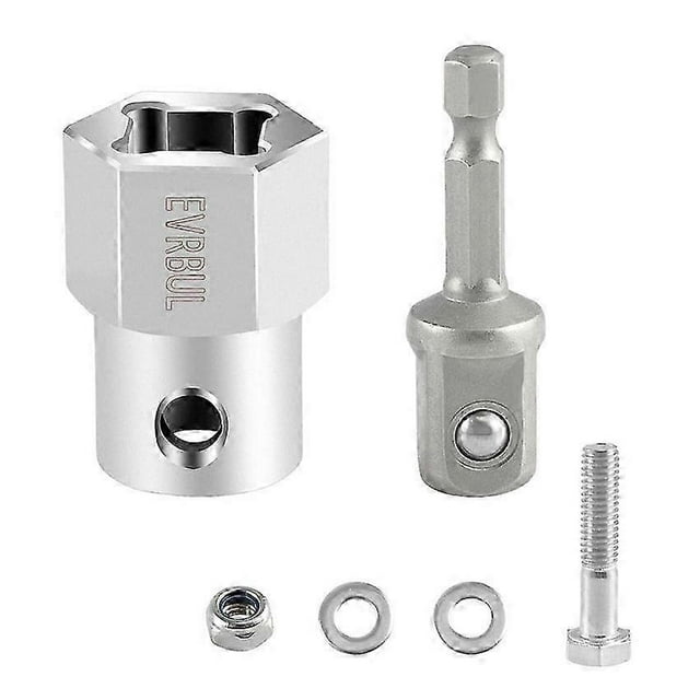 Stainless Steel Headwind Trailer Jack Crank Handle Cordless Drill Adapter