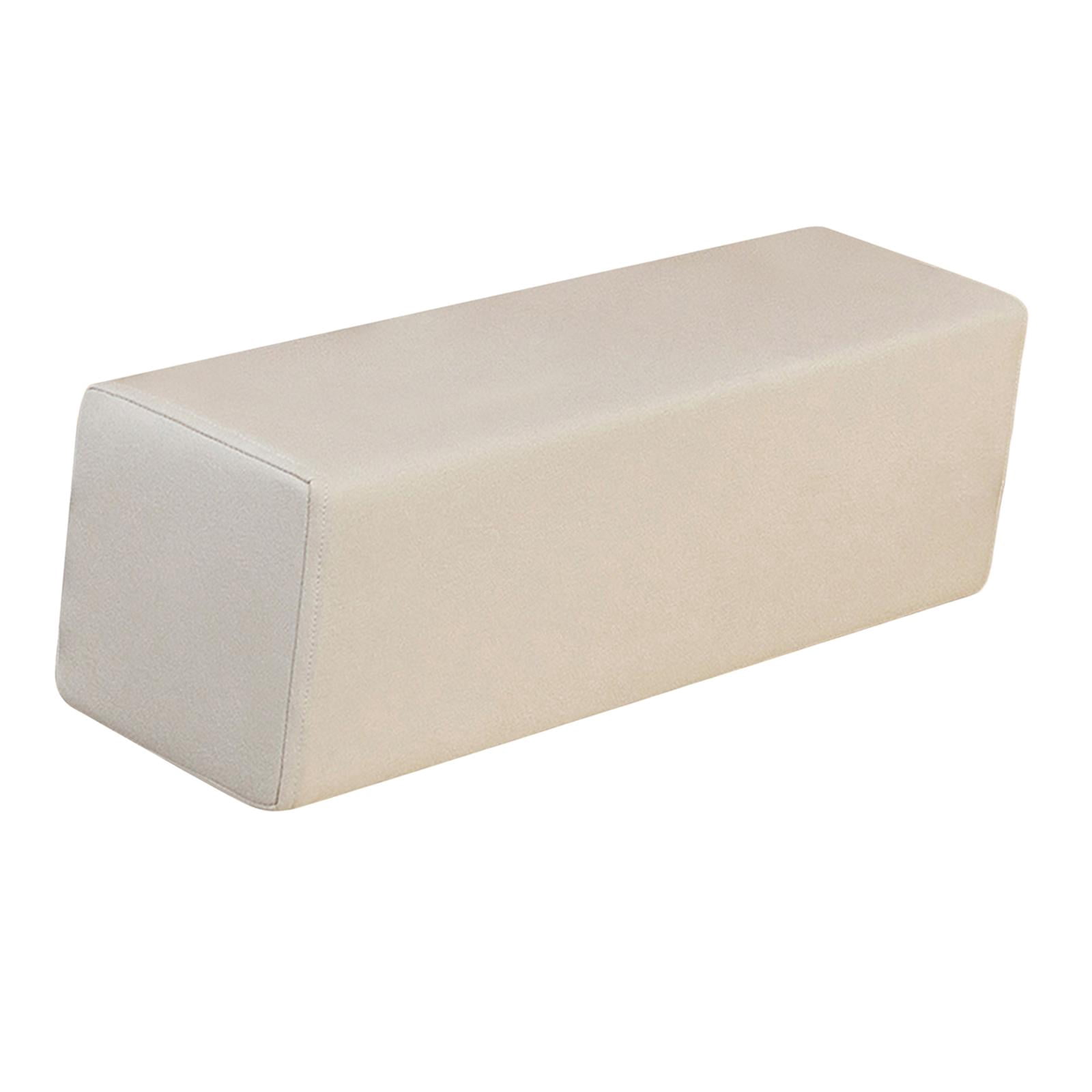 YWMJZEU Sofa Arm Rest Pillow Couch Armrest Rectangular Booster High Density Foam Cushion Beige