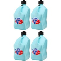 VP Racing 3632-CA, 5.5 Gallon Motorsport Racing Jug with Contoured Handle, Multipurpose Cap and Rubber Gaskets, Sky (4 Pack)