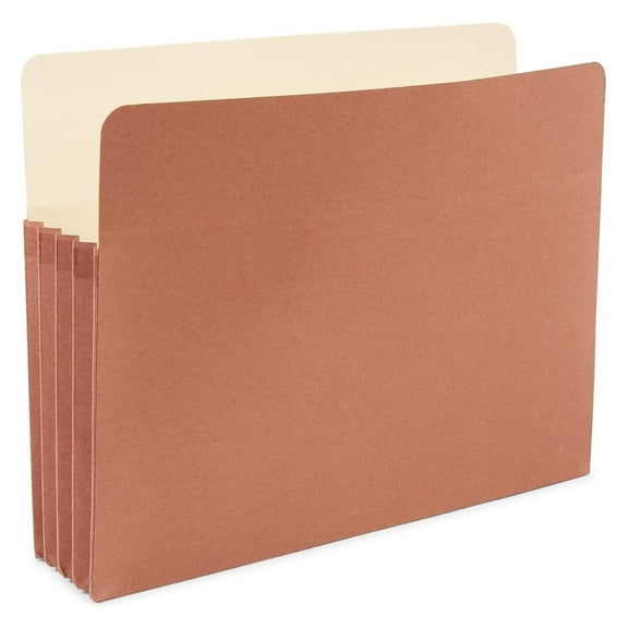 418293 Expanding File Pockets 3.5-Inch Expansion Letter Size Brown 25/BX