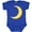 Royal Blue, variant on Inktastic Cute Yellow Moon Boys or Girls Baby Bodysuit