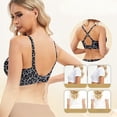 thumbnail image 4 of Soyumi Wireless Bras for Women Soft Comfortable No Underwire T Shirt Bra Seamless Full Coverage Bras with Support Leopard Print Workout Sport Bra, Dark Gray, 4 of 6