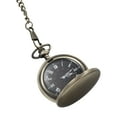 thumbnail image 1 of Miangastore 1PC Retro Two-faced Smooth Pocket Watch Alloy Classic Delicate Quartz Pocket Watch (Bronze Color), 1 of 8