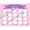 thumbnail image 5 of Potty Training PINK (6wks) 322 Pieces, System-Kit/Guide- 3 Charts, 308 Stickers, Certificate, Bracelet, 4 Color Sheets, 2 Crayons (4 Color) Wall Putty- 18 mos- 4 yrs, Bundle Board Boutique, 5 of 6