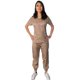 thumbnail image 1 of Jogger Conjunto Pantalón Dama Color Camello Talla Extra Grande Marca Emil SaEs, 1 of 4