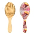 thumbnail image 2 of YAZAOO Soft Hair Brush Hair Comb Detangler Jellyfish Painting Smoothing Hair Care Beauty Gift, 2 of 7