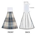 thumbnail image 3 of Dailycode Kitchen Wash Cloths with Hanging Loops Absorbent Absorbent Quick Drying Hand Towels, 2 Pack, Navy and White Plaid, 3 of 7