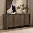 thumbnail image 2 of Novara Contemporary 60" Sideboard in Jacobean Walnut (4-Door), 2 of 10