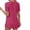 Hot Pink, variant on Luvior Womens Short Sleeve Tops Summer T Shirts Round Neck Casual Fashion Basic Tee