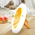 thumbnail image 4 of Luz de ventilador de techo de 30 W Lámpara de ventilador de camping de viento de 3 velocidades 3 modos 2000 mAh (naranja) Likrtyny Para estrenar, 4 of 9