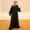 Black, variant on Women's Casual Solid Dress Flare Sleeve Abaya Arab Kaftan Dress Tunic Women Maxi Dresses for Women plus Size Backless Casual Dress Women Casual Dresses with Pockets Casual Tan Dress Summer Midi Dress