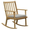 thumbnail image 1 of Gymax Wooden Rocking Chair w/Removable Cushion & Ergonomic Slatted Backrest Indoor, 1 of 10