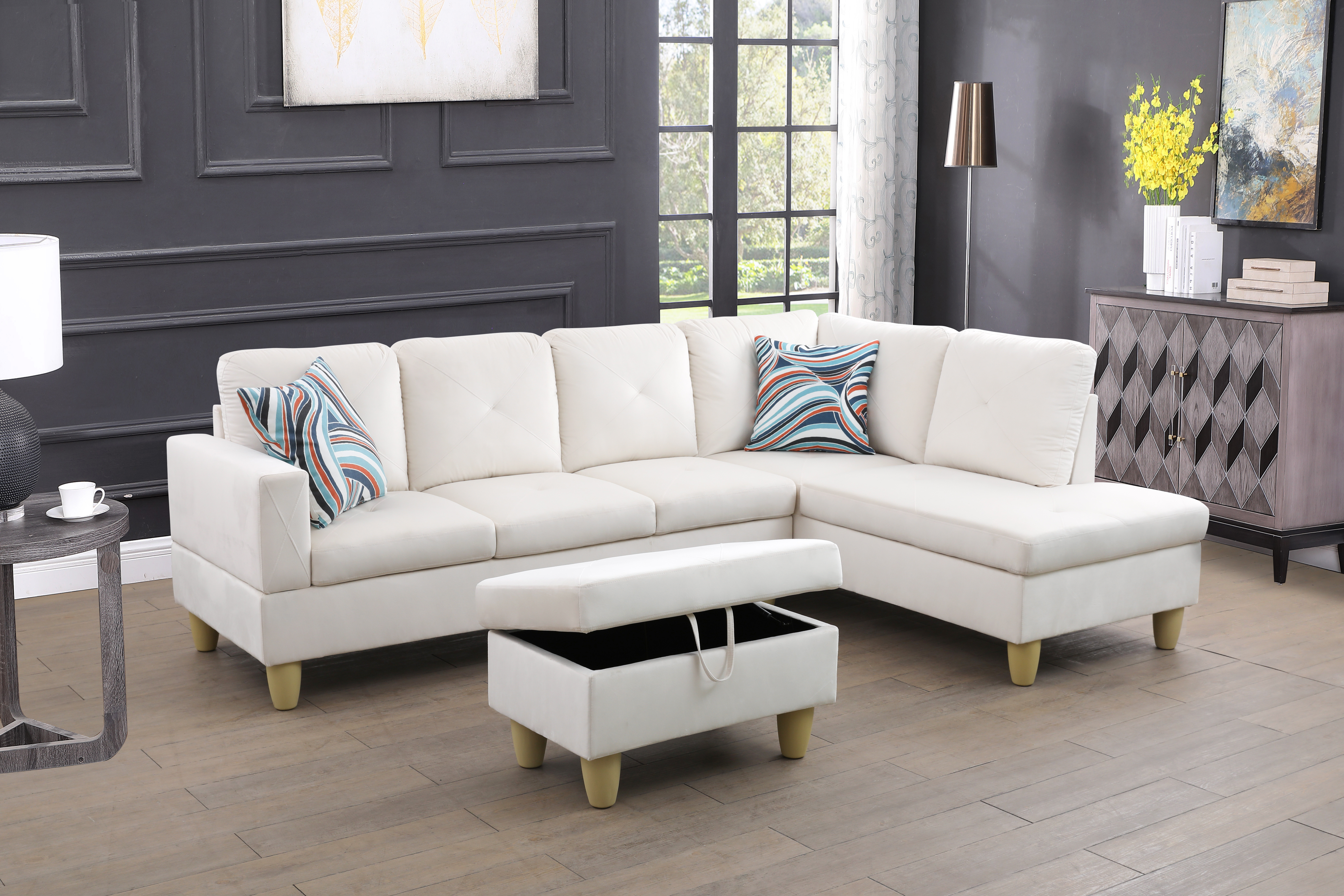 Ponliving Furniture 3-Pieces Living Room Sofa Set