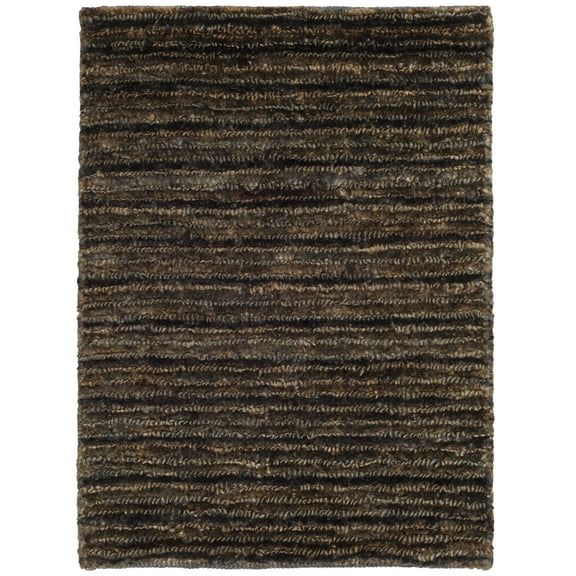 SAFAVIEH Organica Devnet Striped Area Rug, Charcoal, 3' x 5'