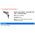 thumbnail image 2 of Ignition Lock Cylinder - Compatible with 1982 - 1987 Buick Regal 1983 1984 1985 1986, 2 of 2