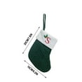 thumbnail image 7 of KCEHTA Christmas Stockings with Initials, Embroidered Knit Christmas Stocking Small Christmas Stockings Fireplace Hanging Knitted Christmas Stocking for Family Holiday Party Decor, 7 of 7