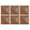 Ebony, variant on FAWMBEWT Decorative Acoustic Panels – 23.6" x 23.6", Wood Grain, Self-Adhesive Sound Absorbing Wall Tiles for Home Theater Studio Office