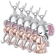 thumbnail image 1 of Colgantes de Elefante y Corazón ElephantNeck02 5 Pzas Collar Plata/Rosa High Monaco, 1 of 2