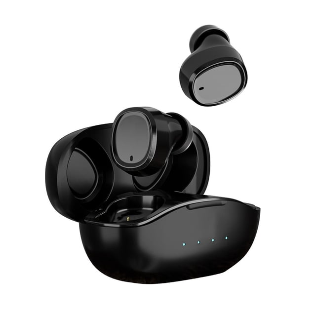 Kearding Auricular de plástico Protección contra sobrecarga inalámbrica Compatible con Bluetooth 5.0 Llamadas de voz en la oreja Auriculares Cables de audio/vídeo