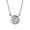 Clear, variant on Womens Classic Green 2CT Round CZ Bezel Set Pendant Necklace Sterling Silver