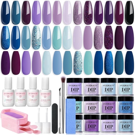 AZUREBEAUTY 31 Pcs Dip Powder Nail Kit