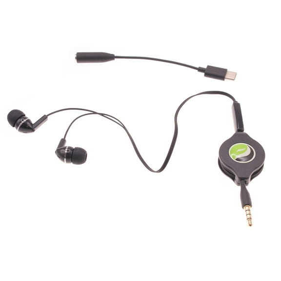 Retractable Earphones for Motorola Edge / Edge Plus (2022) Phones - Type-C Adapter Headset w Mic Earbuds Headphones for Motorola Edge / Edge  (2022) Models