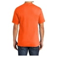 thumbnail image 2 of Mens Core Blend Cotton/Polyester Tee Shirt Safety Orange S, 2 of 6