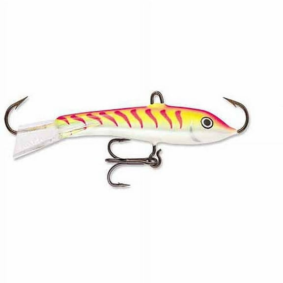 Rapala Jigging Rap 02 1/8oz UV Pink Tiger Ice Fishing Lure