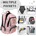 thumbnail image 6 of Jeiento Boba Capybara Girls Kids School Backpack 8-12 Years Old 17 Inch Large Capacity Water-Resistant Polyester Bookbag for Elementary School, Travel and Hiking, 6 of 7
