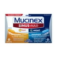 thumbnail image 2 of Mucinex Sinus-Max Maximum Strength Day and Night, Sinus Symptom Relief, Pain Reliever, Expectorant, Nasal Decongestant, Antihistamine and Cough Suppressant, 20 Caplets (12 Day + 8 Night), 2 of 13