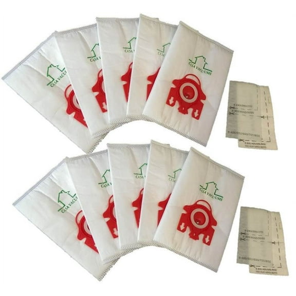 Miele Type FJM 3D Efficiency HyClean Dust Bag (10 Pack   2 AirClean Filters   2 Motor Protection Filters)