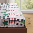thumbnail image 3 of Hitime Queen Size 4-Piece Christmas Sheet Set - Ultra Soft & Breathable Polyester Bed Sheets, All Season Cooling Bedding with Deep Pockets, Wrinkle & Fade Resistant (Christmas Gray Splicing), 3 of 8
