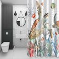 thumbnail image 4 of Sea Turtle Summer Marine Life Bathroom Shower Curtain, Fish Coral Starfish Waterproof Washable Soft Bath Curtain for Bathtub Decor with 12 Hooks&Grommet, 54x78 Inch, 4 of 9
