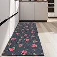 thumbnail image 4 of Pioneer Flower Floral Print Pattern Kitchen Rug Mat,Kitchen Runner Rugs Non Skid Washable,Decorative Kitchen Floor Mats for Kitchen,Sink,Laundry,17"X47", 4 of 5