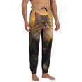thumbnail image 4 of Kdxio Lakeside Flower Field Cat Pattern Joggers,Sweatpants for Men with Pockets-Large, 4 of 5