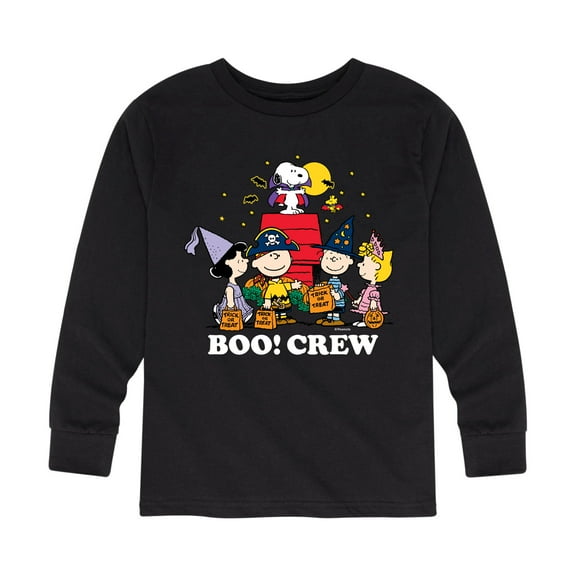 Peanuts - Boo Crew - Toddler And Youth Long Sleeve Graphic T-Shirt