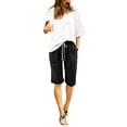 thumbnail image 1 of fvwitlyh Volleyball Shorts Womens Comfy Drawstring Casual Elastic Waist Pocketed Shorts, 1 of 5